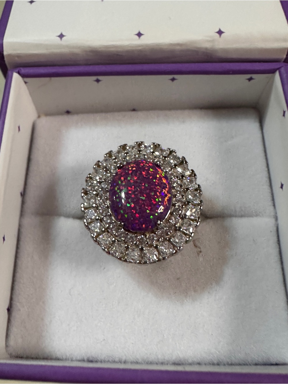 Ryze Born to Shine February size 9 opal sterling silver